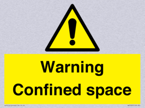 Warning Confined space